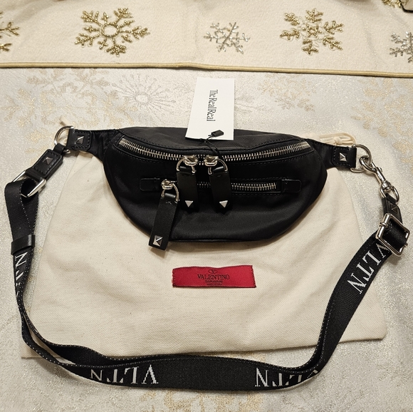 VALENTINO GARAVANI Vltn Nylon Belt Waist Bag WITH DUSTBAG MSRP $790